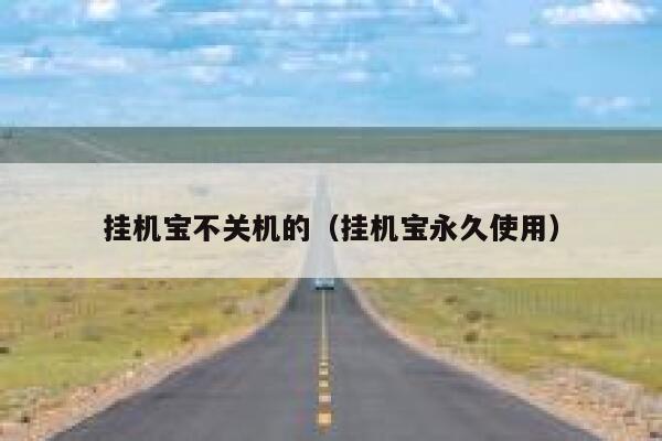 挂机宝不关机的（挂机宝永久使用） 第1张
