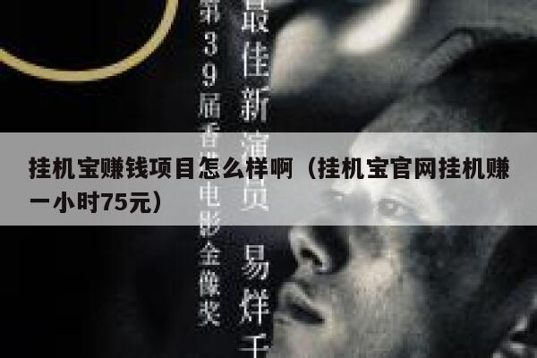 挂机宝赚钱项目怎么样啊（挂机宝官网挂机赚一小时75元） 第1张