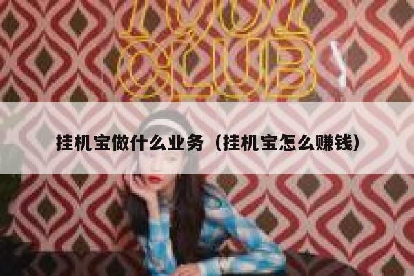 挂机宝做什么业务（挂机宝怎么赚钱） 第1张