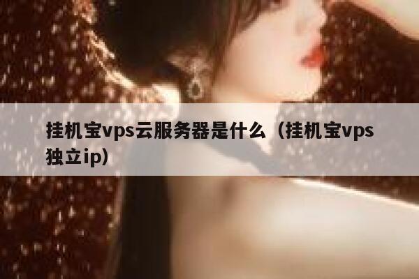 挂机宝vps云服务器是什么（挂机宝vps独立ip） 第1张