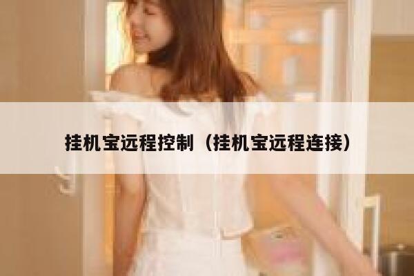 挂机宝远程控制（挂机宝远程连接） 第1张