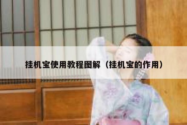 挂机宝使用教程图解（挂机宝的作用） 第1张