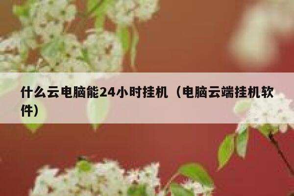 什么云电脑能24小时挂机（电脑云端挂机软件） 第1张