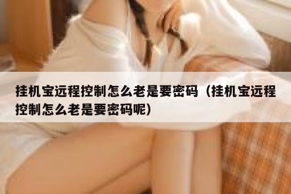挂机宝远程控制怎么老是要密码（挂机宝远程控制怎么老是要密码呢） 第1张