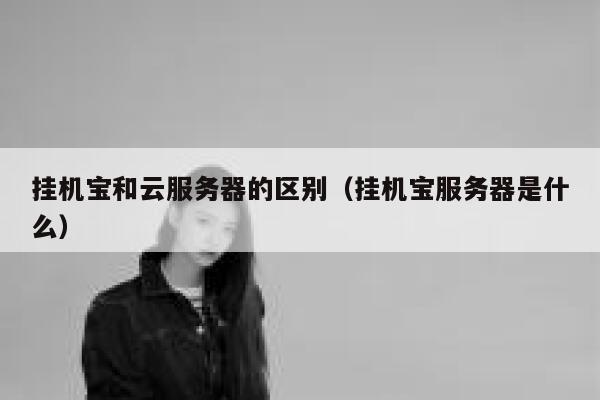 挂机宝和云服务器的区别（挂机宝服务器是什么） 第1张