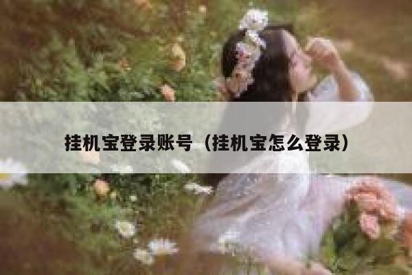 挂机宝登录账号（挂机宝怎么登录） 第1张