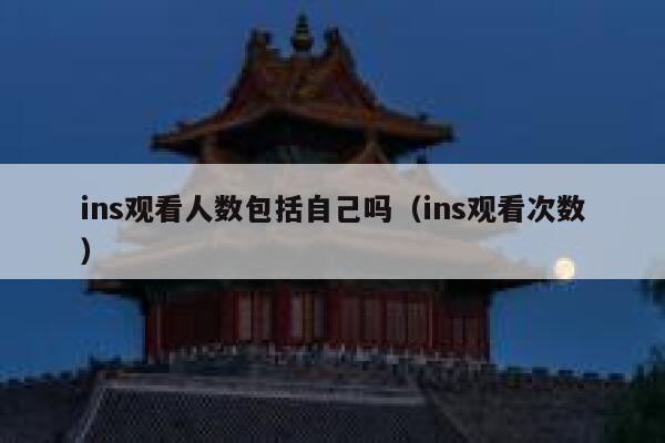 ins观看人数包括自己吗（ins观看次数） 第1张