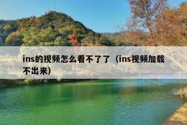 ins的视频怎么看不了了（ins视频加载不出来） 第1张
