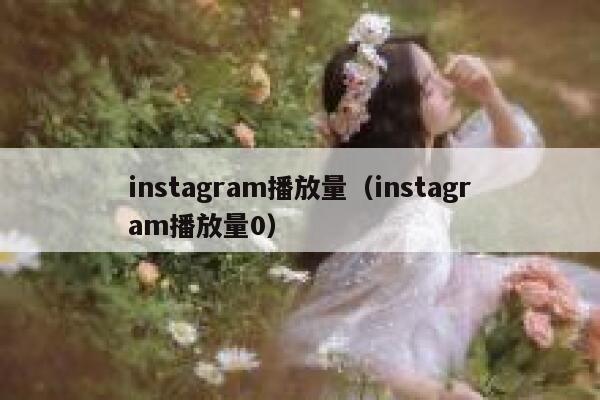 instagram播放量（instagram播放量0） 第1张