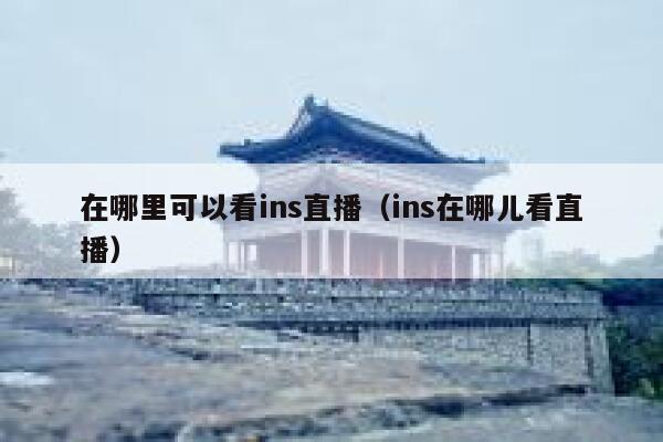 在哪里可以看ins直播（ins在哪儿看直播） 第1张