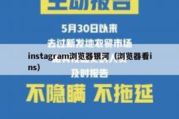 instagram浏览器银河（浏览器看ins） 第1张