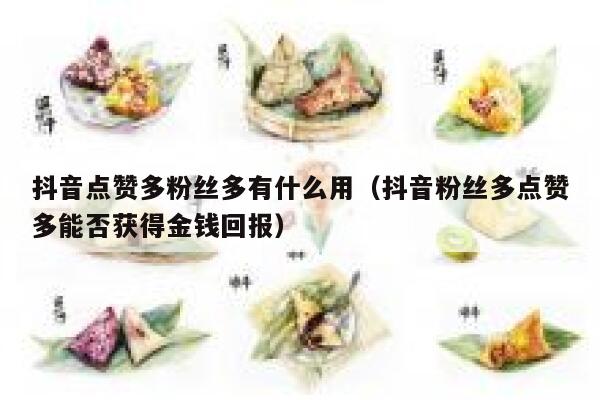 抖音点赞多粉丝多有什么用（抖音粉丝多点赞多能否获得金钱回报） 第1张