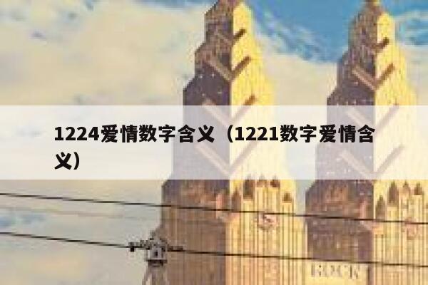 1224爱情数字含义（1221数字爱情含义） 第1张