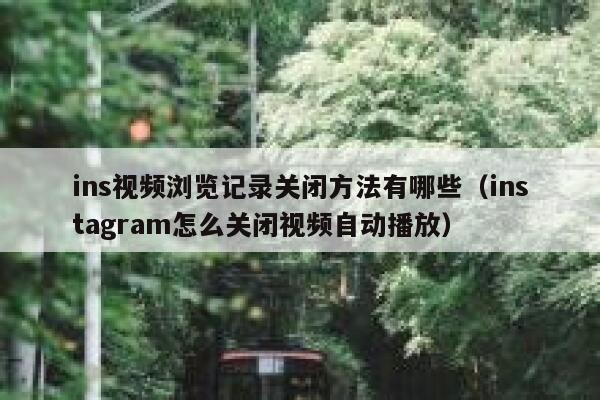ins视频浏览记录关闭方法有哪些（instagram怎么关闭视频自动播放） 第1张