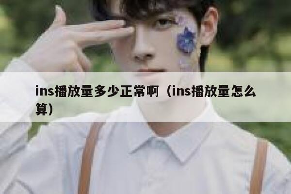 ins播放量多少正常啊（ins播放量怎么算） 第1张