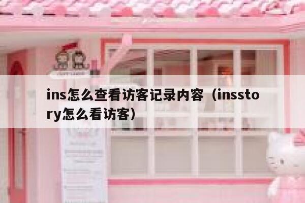 ins怎么查看访客记录内容（insstory怎么看访客） 第1张