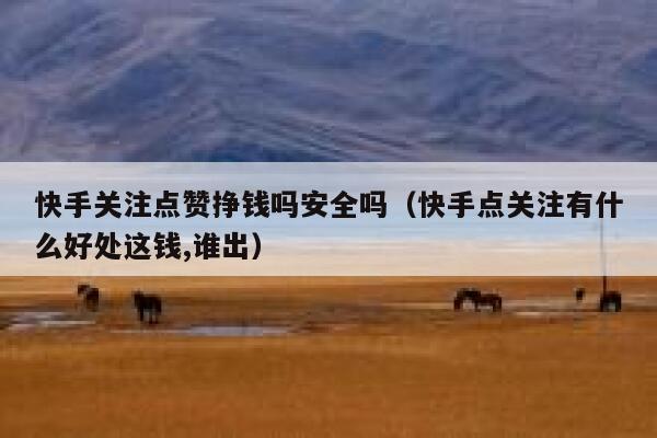 快手关注点赞挣钱吗安全吗(快手点关注有什么好处这钱,谁出) 第1张 快手关注点赞挣钱吗安全吗(快手点关注有什么好处这钱,谁出) 第1张