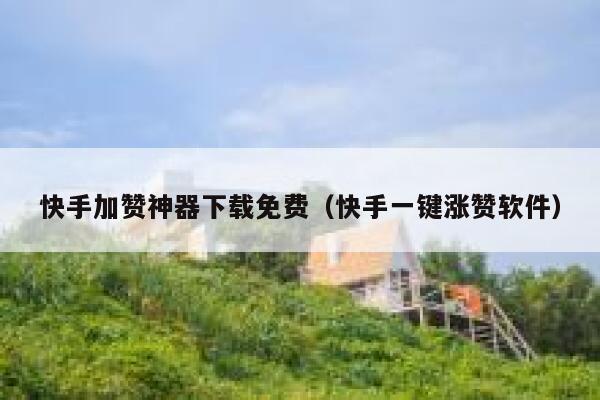 快手加赞神器下载免费（快手一键涨赞软件） 第1张