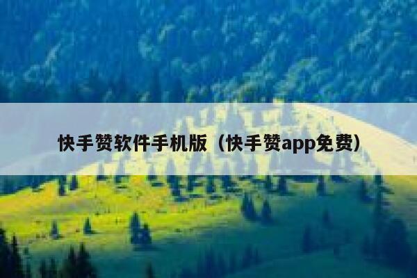 快手赞软件手机版（快手赞app免费） 第1张