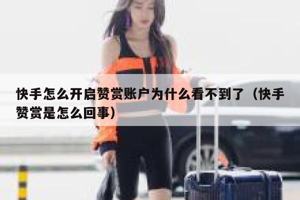 快手怎么开启赞赏账户为什么看不到了（快手赞赏是怎么回事） 第1张