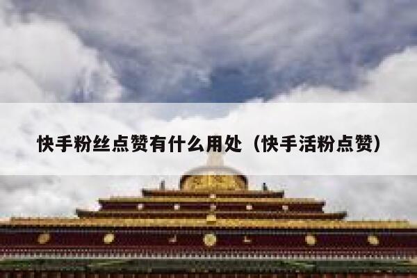 快手粉丝点赞有什么用处(快手活粉点赞) 第1张 快手粉丝点赞有什么用处(快手活粉点赞) 第1张