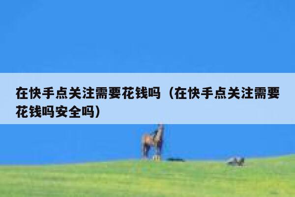 在快手点关注需要花钱吗(在快手点关注需要花钱吗安全吗) 第1张 在快手点关注需要花钱吗(在快手点关注需要花钱吗安全吗) 第1张