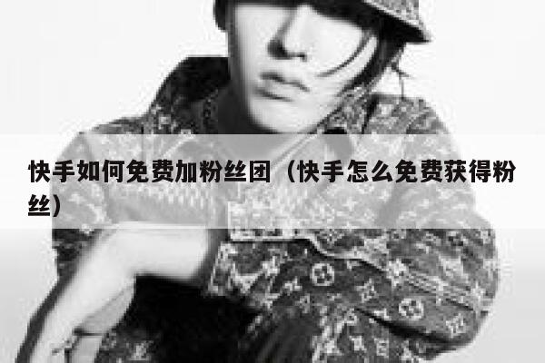 快手如何免费加粉丝团（快手怎么免费获得粉丝） 第1张