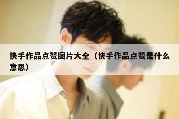 快手作品点赞图片大全（快手作品点赞是什么意思） 第1张