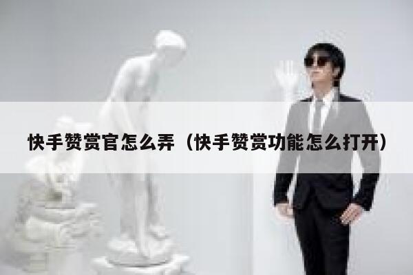 快手赞赏官怎么弄（快手赞赏功能怎么打开） 第1张