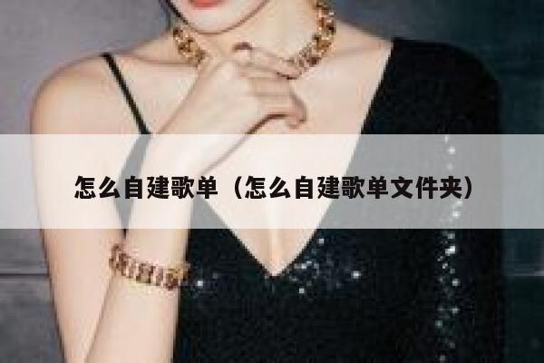 怎么自建歌单（怎么自建歌单文件夹） 第1张
