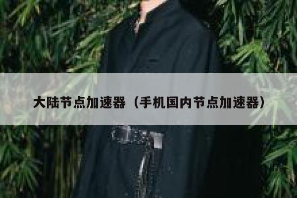 大陆节点加速器（手机国内节点加速器） 第1张