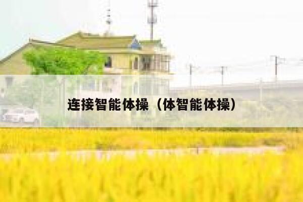 连接智能体操(体智能体操) 第1张 连接智能体操(体智能体操) 第1张
