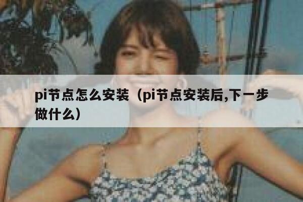 pi节点怎么安装（pi节点安装后,下一步做什么） 第1张