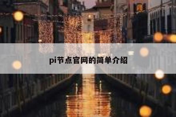 pi节点官网的简单介绍 第1张 pi节点官网的简单介绍 第1张