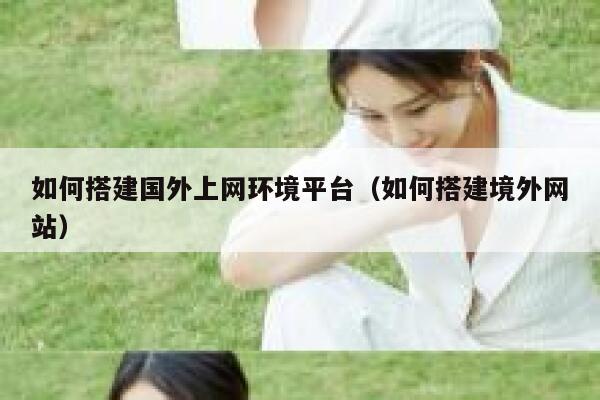 如何搭建国外上网环境平台（如何搭建境外网站） 第1张