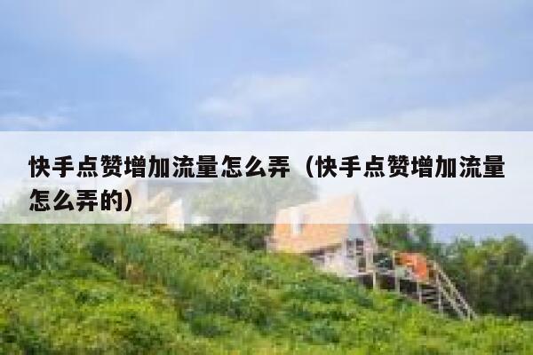 快手点赞增加流量怎么弄（快手点赞增加流量怎么弄的） 第1张