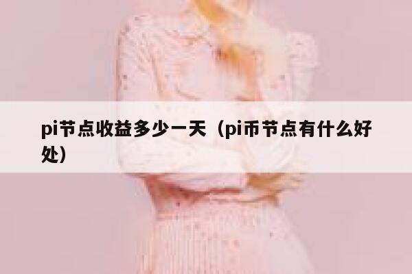 pi节点收益多少一天（pi币节点有什么好处） 第1张
