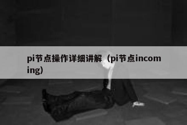pi节点操作详细讲解(pi节点incoming) 第1张 pi节点操作详细讲解(pi节点incoming) 第1张