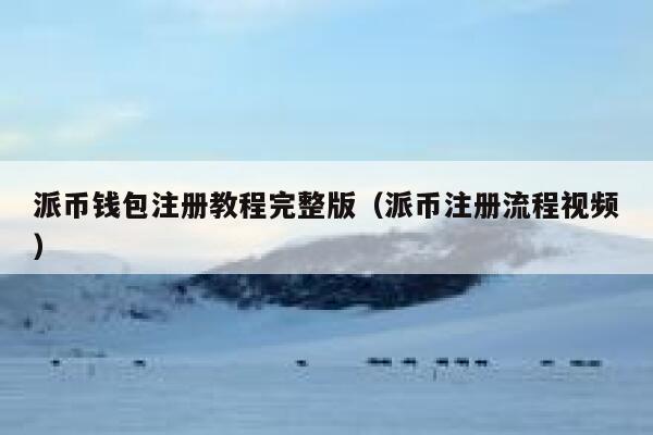 派币钱包注册教程完整版(派币注册流程视频) 第1张 派币钱包注册教程完整版(派币注册流程视频) 第1张