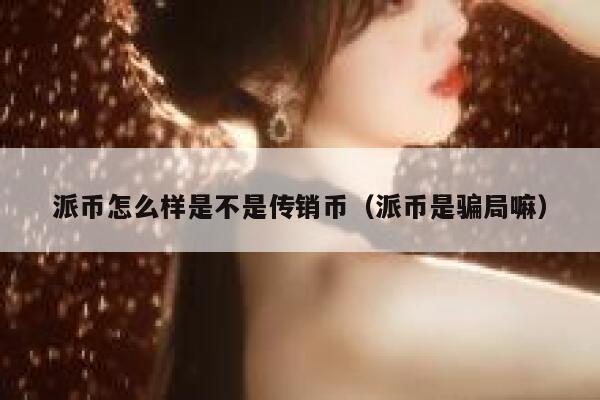 派币怎么样是不是传销币（派币是骗局嘛） 第1张