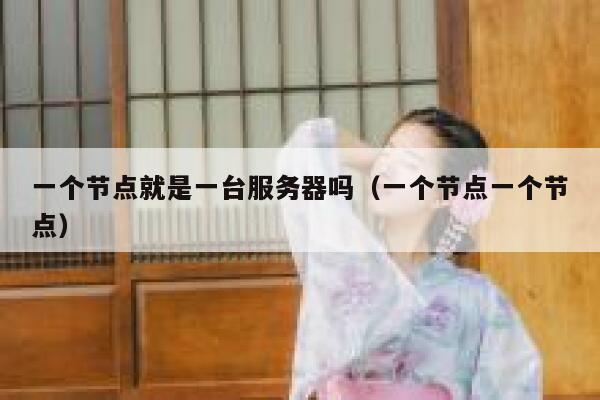 一个节点就是一台服务器吗(一个节点一个节点) 第1张 一个节点就是一台服务器吗(一个节点一个节点) 第1张
