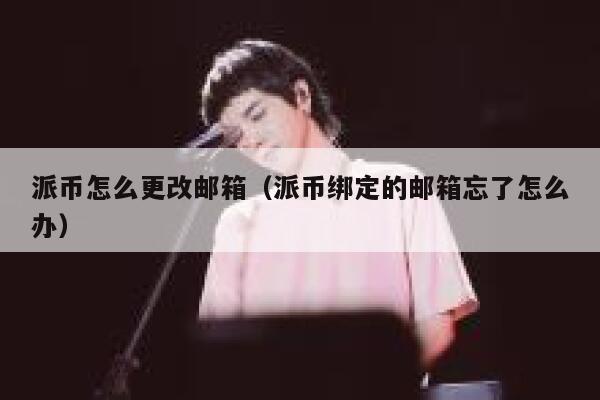 派币怎么更改邮箱（派币绑定的邮箱忘了怎么办） 第1张