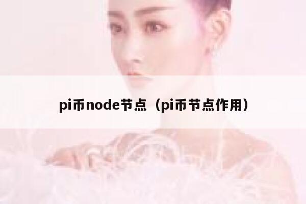 pi币node节点（pi币节点作用） 第1张
