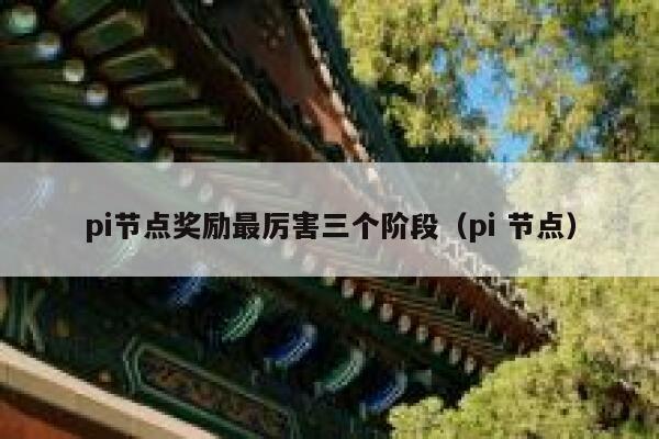pi节点奖励最厉害三个阶段（pi 节点） 第1张