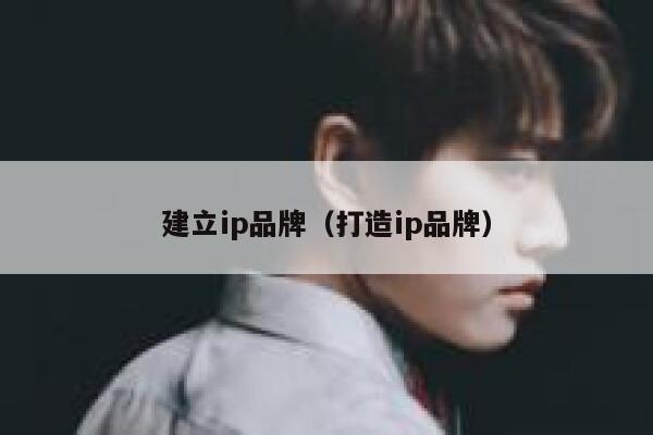 建立ip品牌（打造ip品牌） 第1张