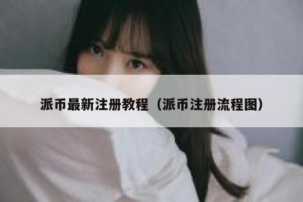 派币最新注册教程（派币注册流程图） 第1张