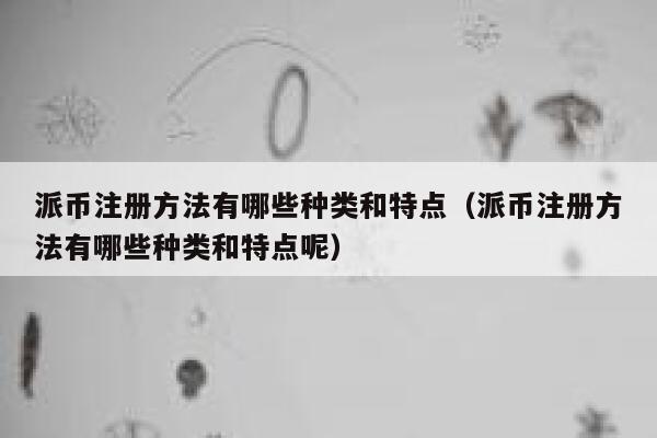 派币注册方法有哪些种类和特点（派币注册方法有哪些种类和特点呢） 第1张