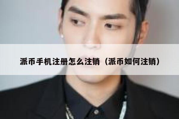 派币手机注册怎么注销（派币如何注销） 第1张