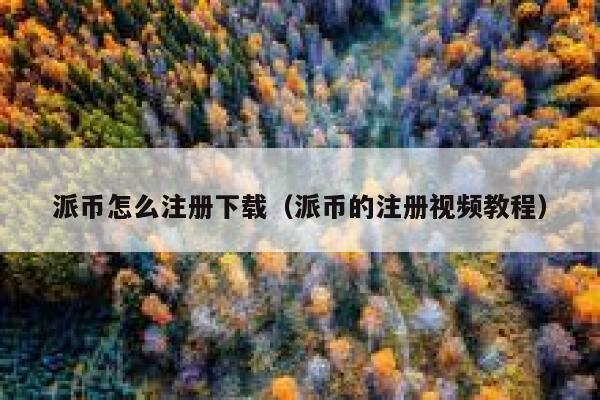 派币怎么注册下载（派币的注册视频教程） 第1张