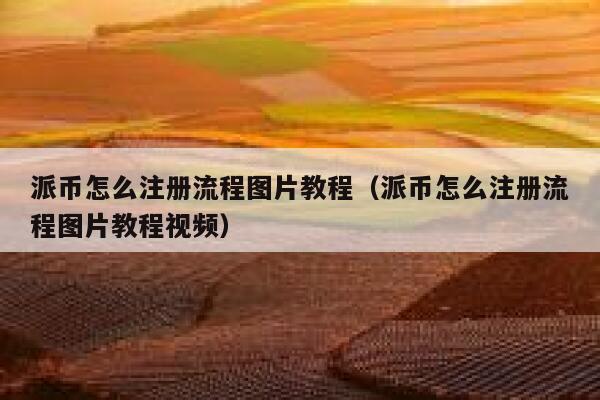 派币怎么注册流程图片教程（派币怎么注册流程图片教程视频） 第1张
